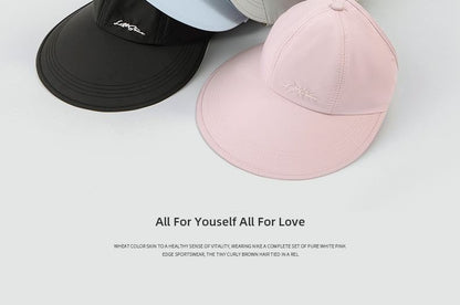 Embroidered Visor Lettering Cap