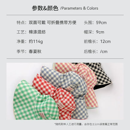 Applique Boonie Hat Plaid