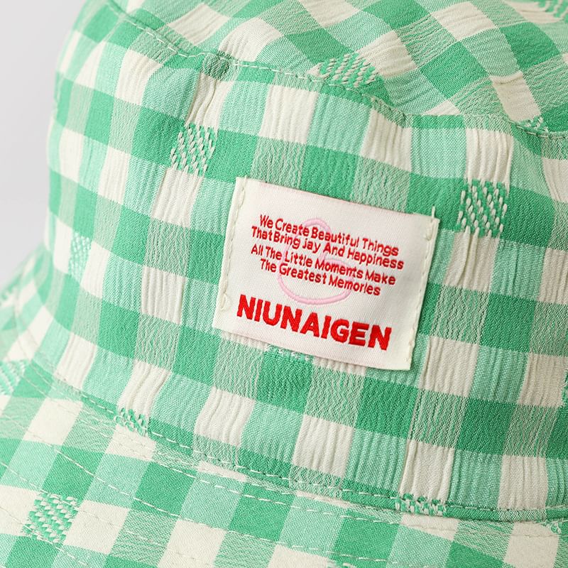 Applique Boonie Hat Plaid