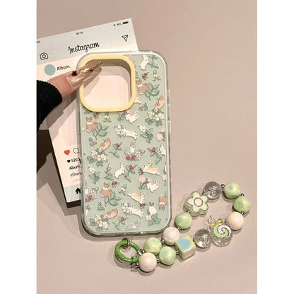 Case Set Phone Print Strap / Rabbit