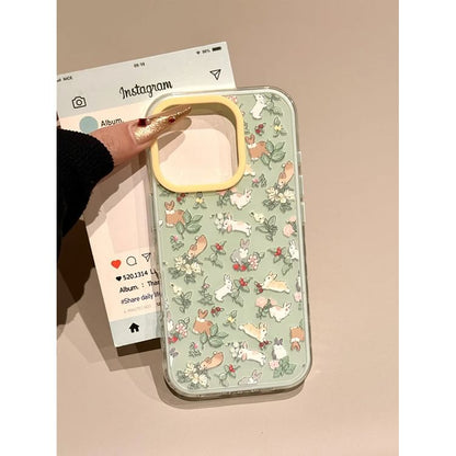 Case Set Phone Print Strap / Rabbit