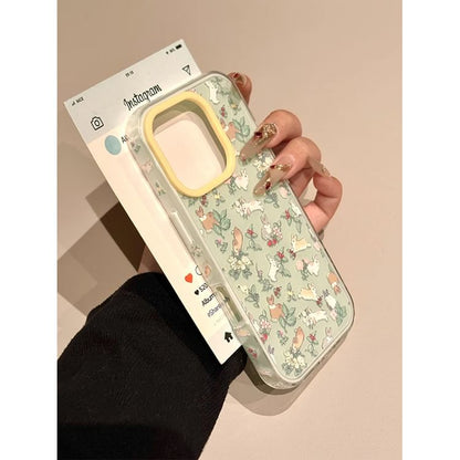 Case Set Phone Print Strap / Rabbit