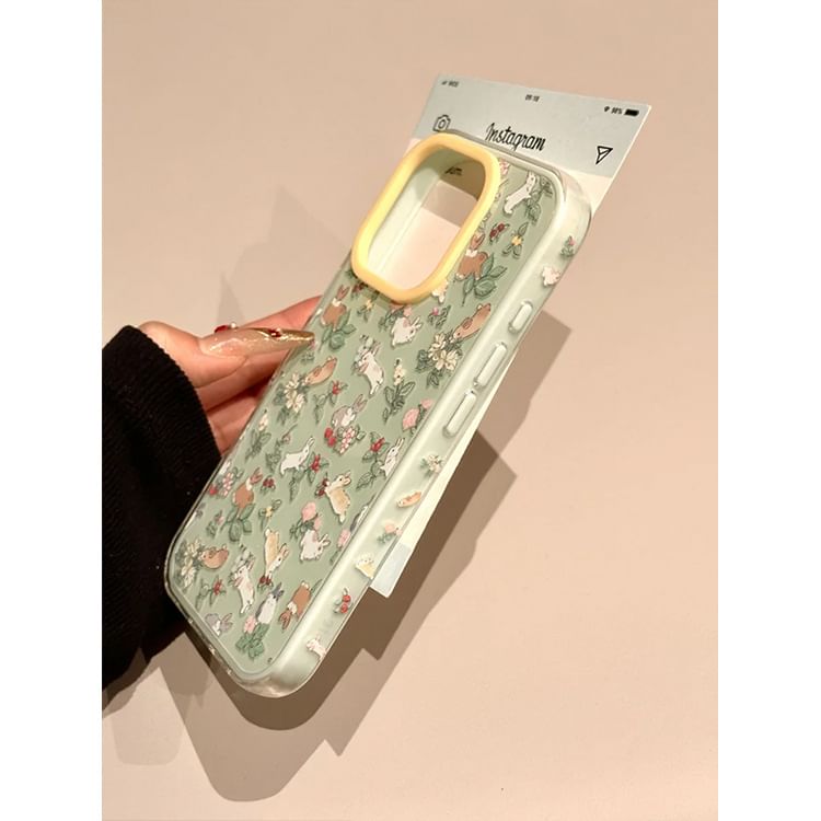 Case Set Phone Print Strap / Rabbit