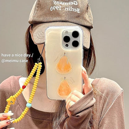 Phone / Bead Case Pear Star Print Set Strap