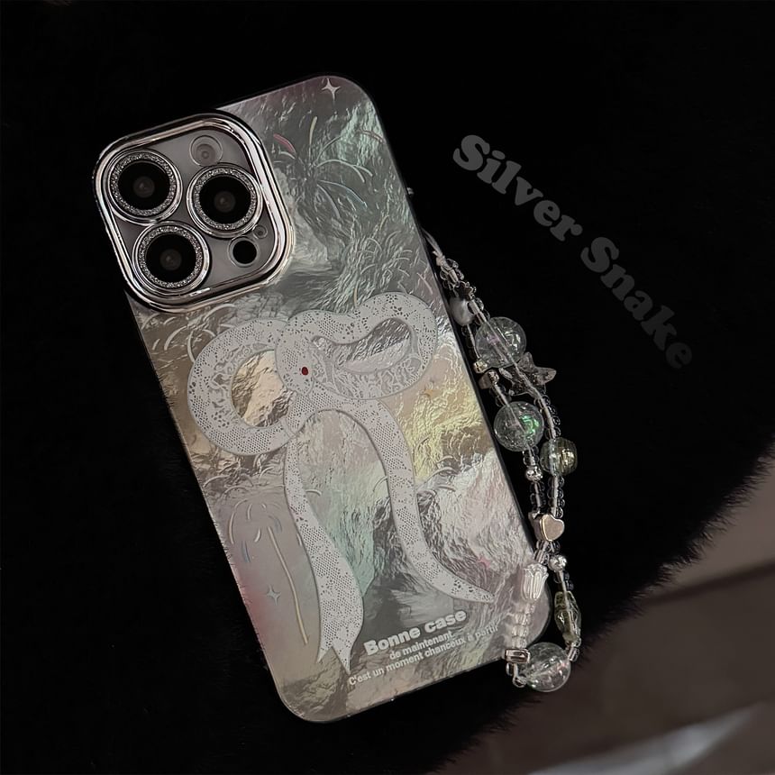 Set Case Snake Phone Print / Strap Bead