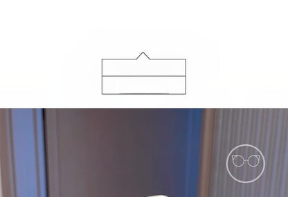 Sunglasses Set Metal Case Oversized Cleaning / Cloth Pouch Square Frame Polished