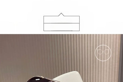 Frame Bridge Double Set Pouch Cleaning Sunglasses Case Cloth Polished / Metal