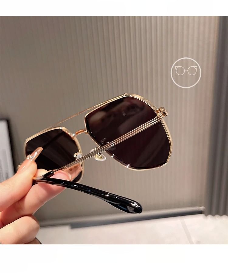 Frame Bridge Double Set Pouch Cleaning Sunglasses Case Cloth Polished / Metal