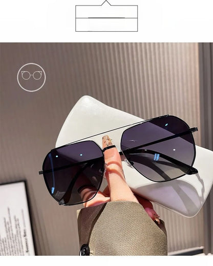 Frame Bridge Double Set Pouch Cleaning Sunglasses Case Cloth Polished / Metal