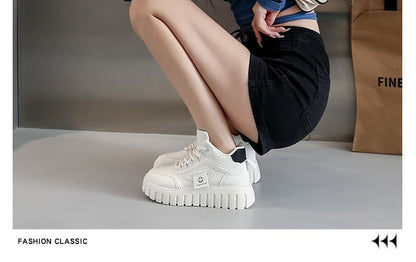 Panel High Sneakers Platform Top