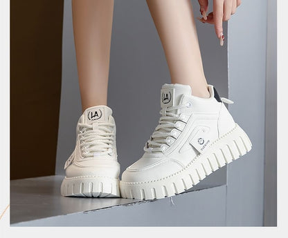 Panel High Sneakers Platform Top