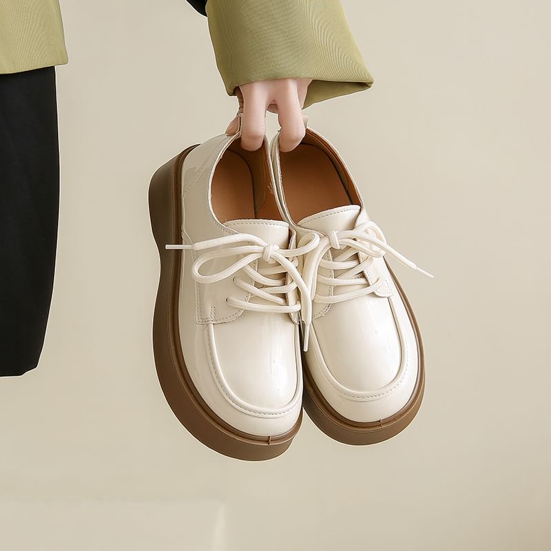 Lace Up Shoes Platform