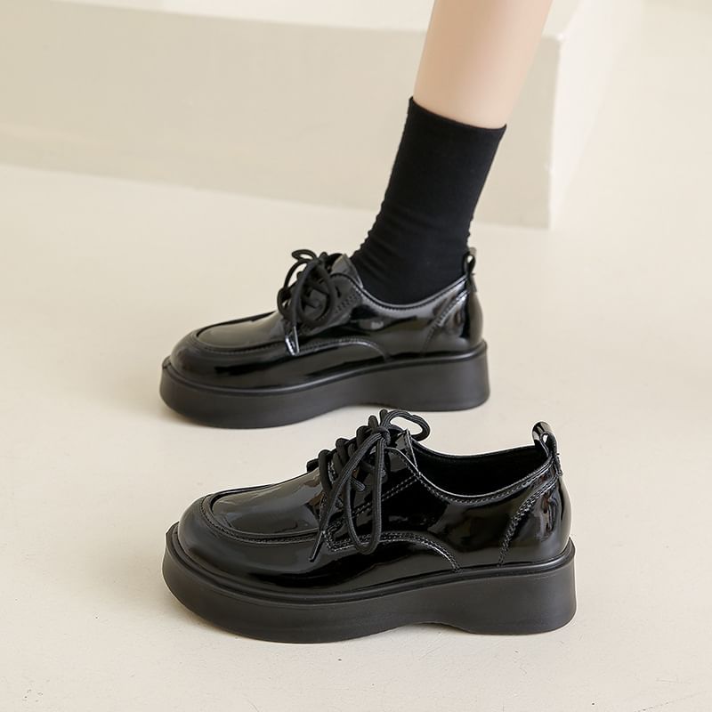 Lace Up Shoes Platform