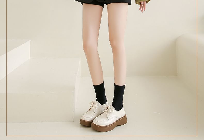 Lace Up Shoes Platform
