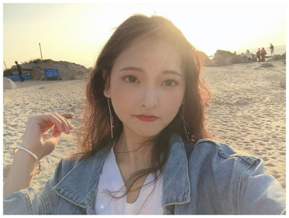 Dangle Bar Bead / Clip-On Earring