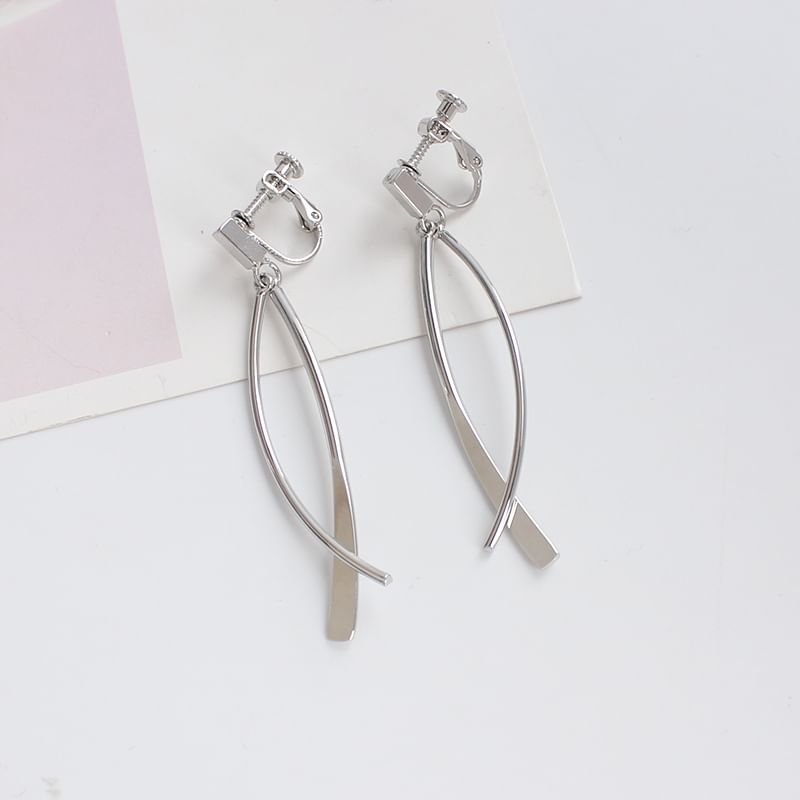 / Bar Dangle Clip-On Earring