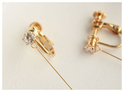 Drop Rhinestone Earring Heart