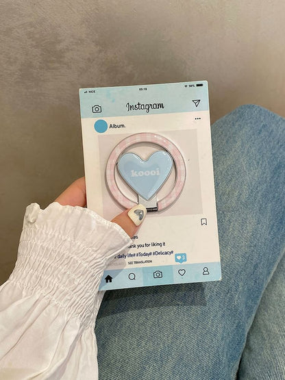 Case Set / (Compatible Stand MagSafe) Magnetic Phone Floral with