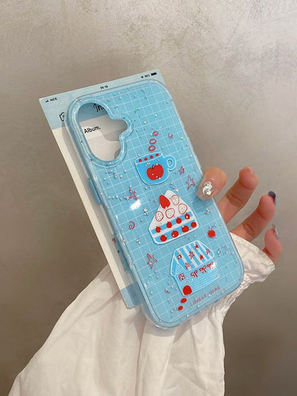 Strawberry Plaid Cake Case Phone