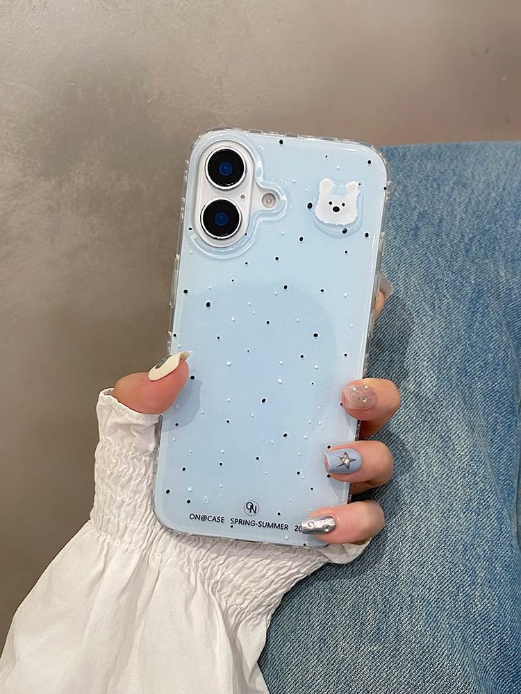 Case Set Dog / MagSafe) Phone Splattered with Stand Magnetic (Compatible