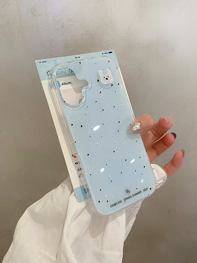 Case Set Dog / MagSafe) Phone Splattered with Stand Magnetic (Compatible