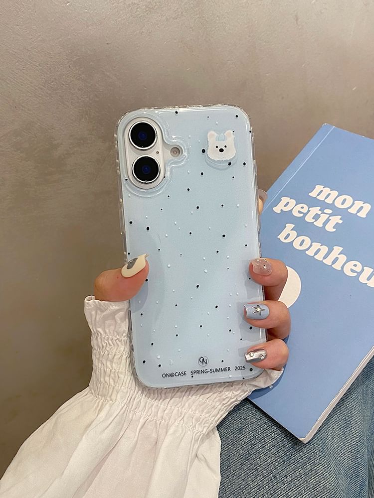 Case Set Dog / MagSafe) Phone Splattered with Stand Magnetic (Compatible