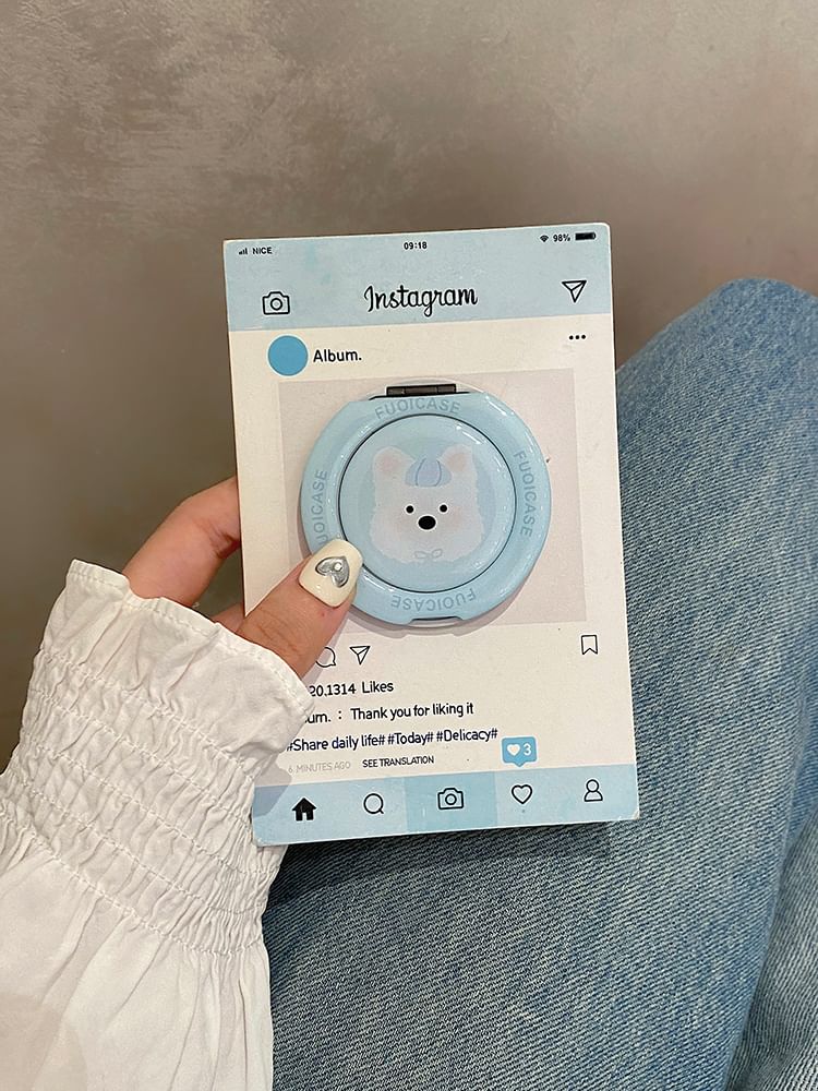 Case Set Dog / MagSafe) Phone Splattered with Stand Magnetic (Compatible