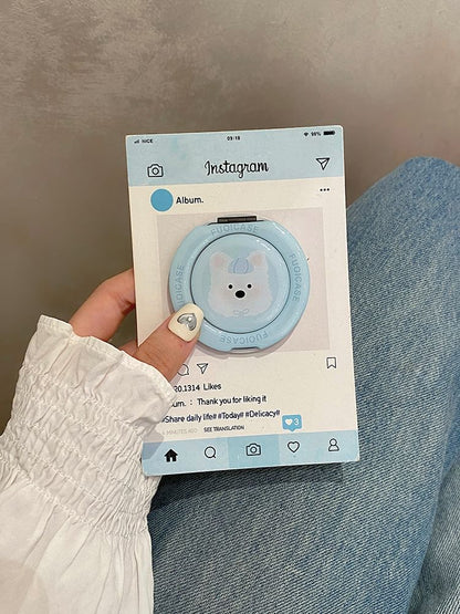 Case Set Dog / MagSafe) Phone Splattered with Stand Magnetic (Compatible