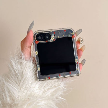 Print / Set Magnetic Suction Floral Phone Case