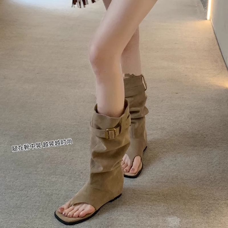 Thong Buckled Sandals