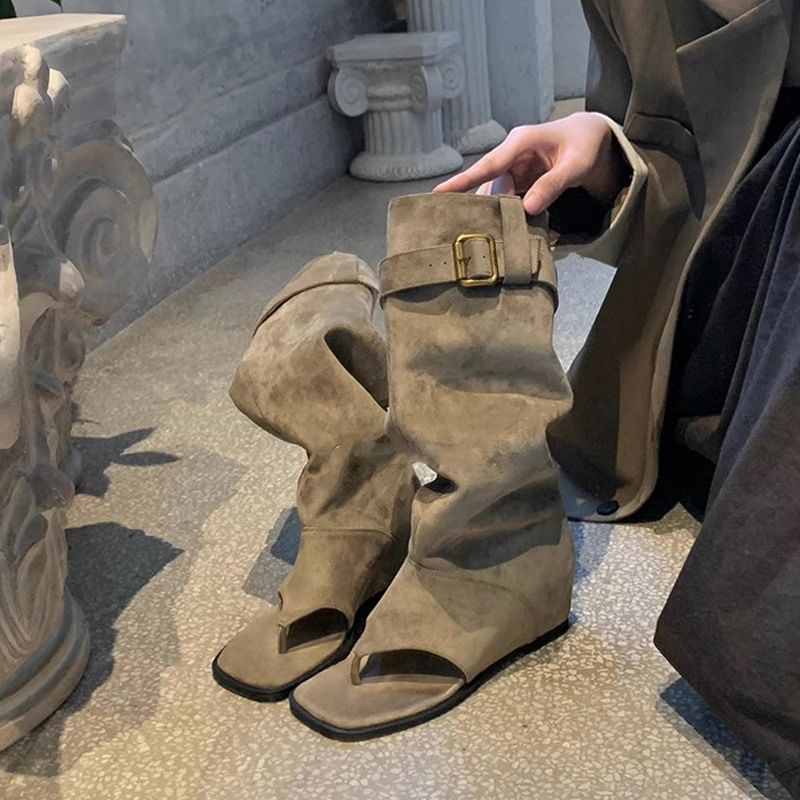 Thong Buckled Sandals