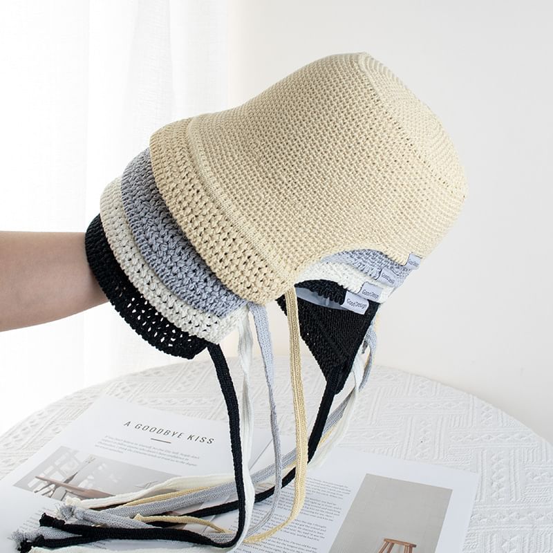 Textured Cloche Hat Plain