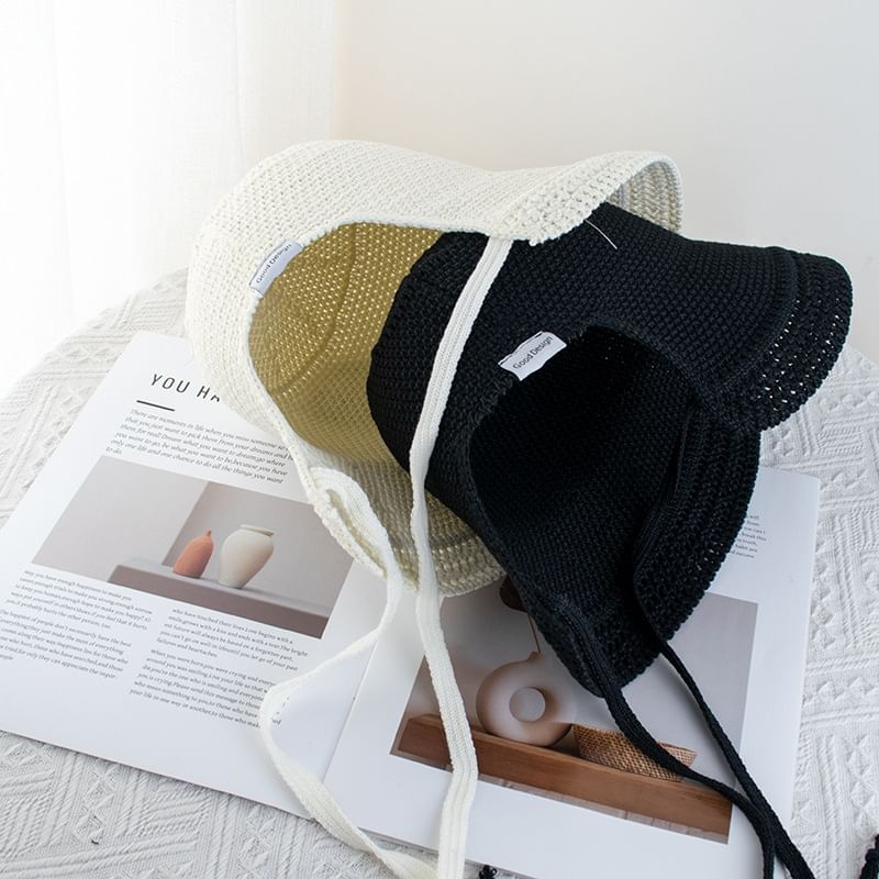 Textured Cloche Hat Plain