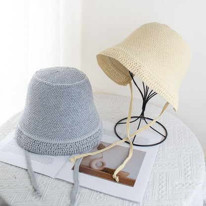 Textured Cloche Hat Plain