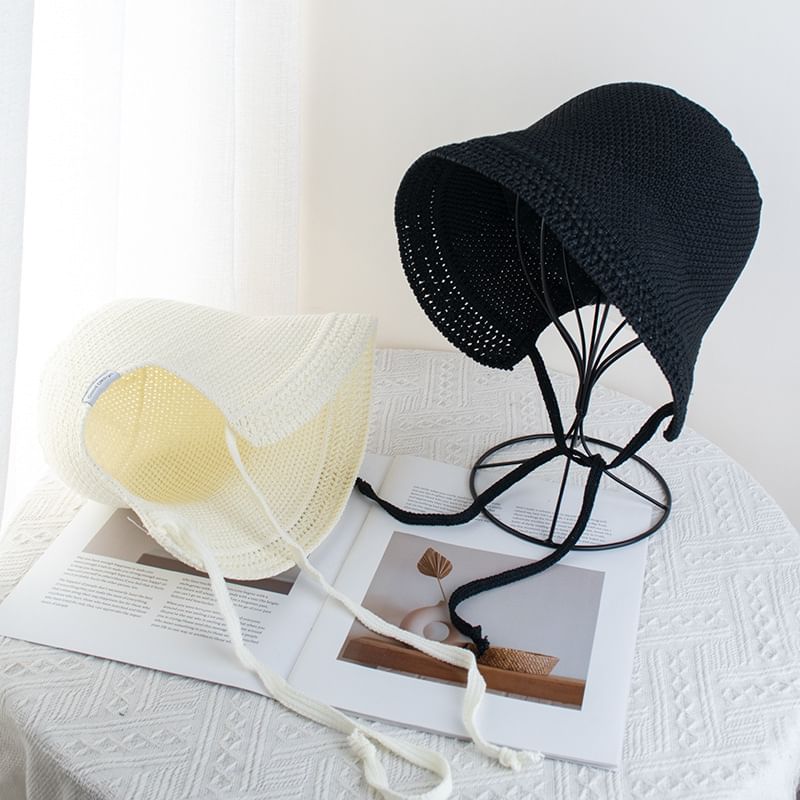 Textured Cloche Hat Plain