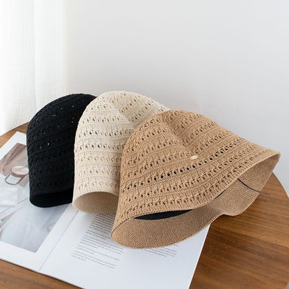 Textured Plain Hat Cloche