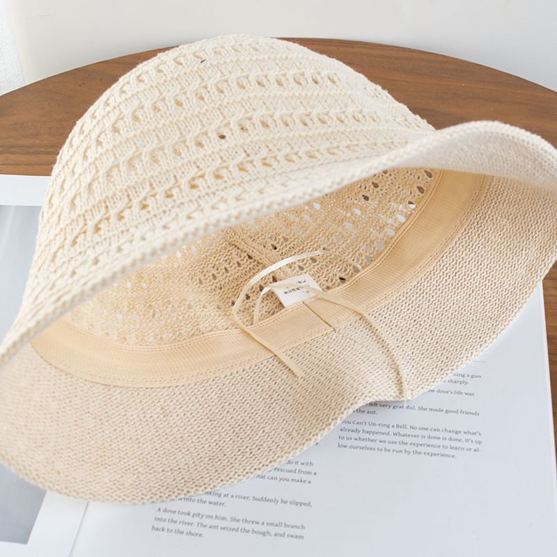 Textured Plain Hat Cloche