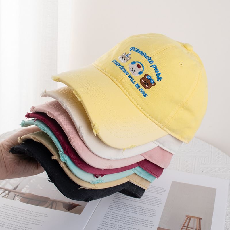 Cap Baseball Embroidered Cartoon