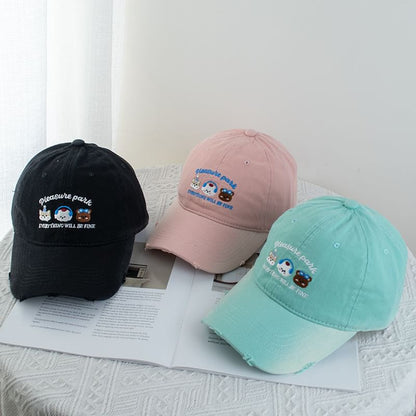 Cap Baseball Embroidered Cartoon