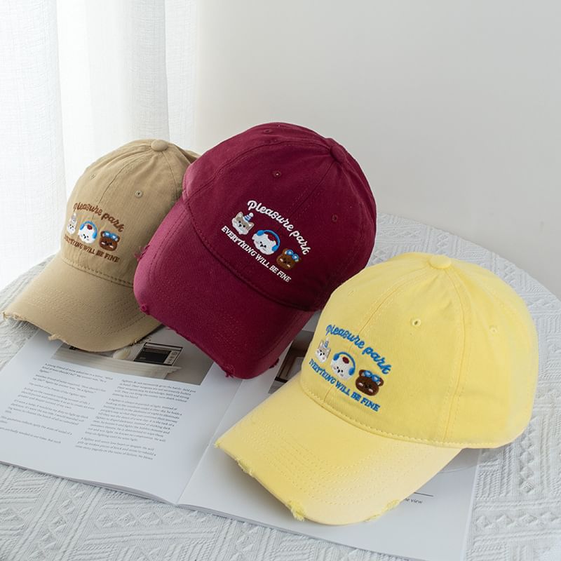 Cap Baseball Embroidered Cartoon