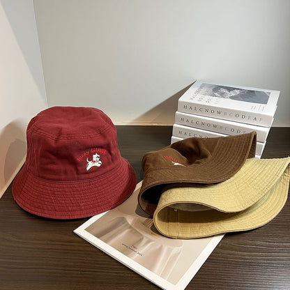 Hat Embroidered Bucket Dog