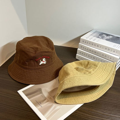 Hat Embroidered Bucket Dog