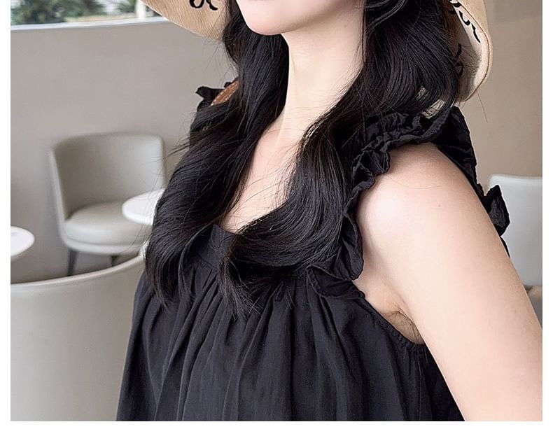 Sun Straw Hat Bow Print