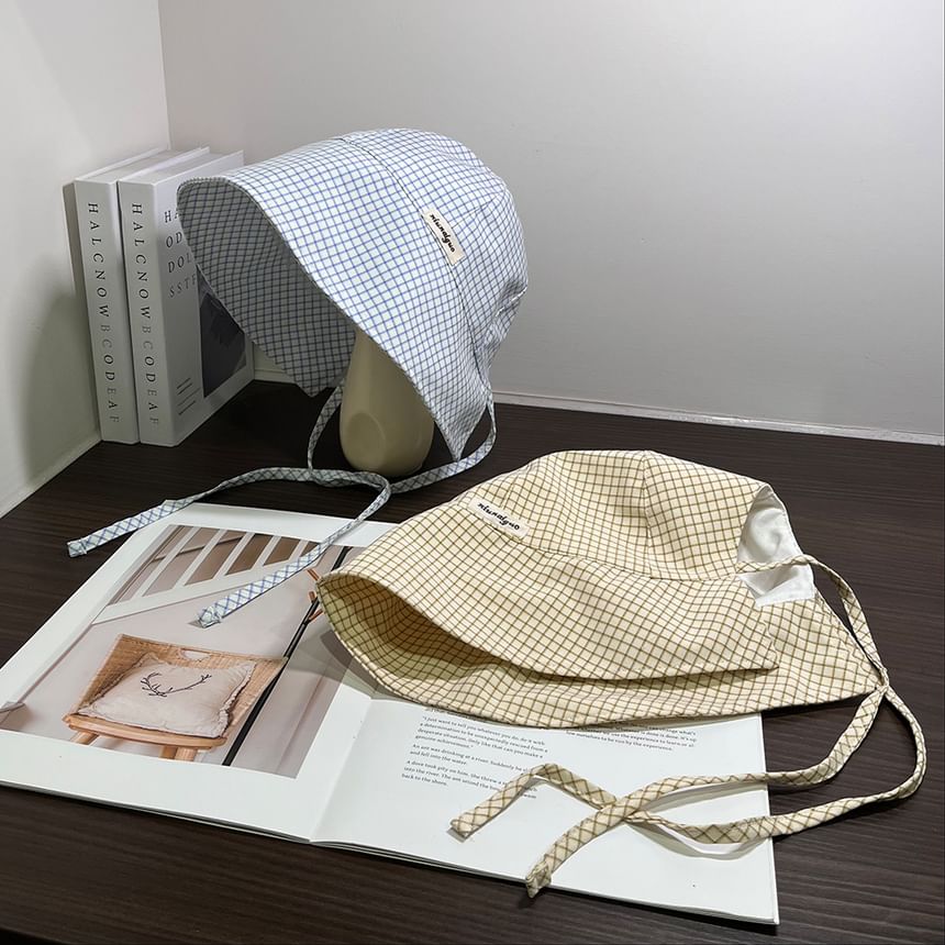 Cloche Hat Plaid