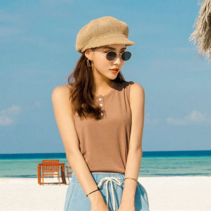 Straw Plain Beret