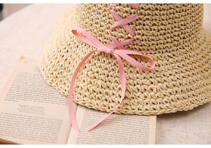 Bucket Bow Straw Hat