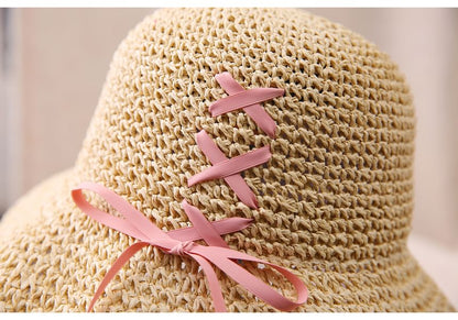 Bucket Bow Straw Hat