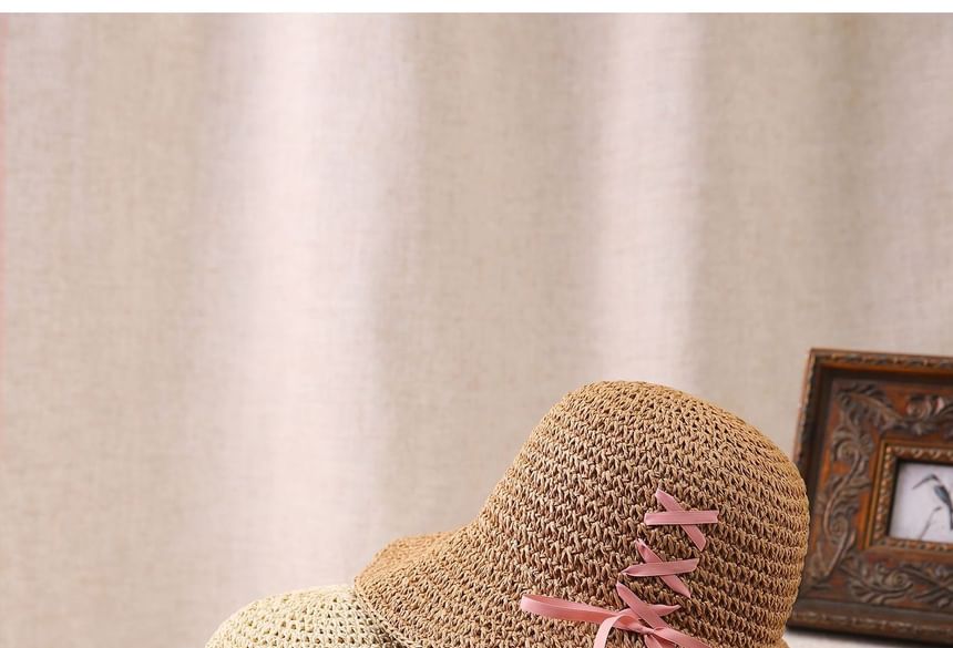 Bucket Bow Straw Hat
