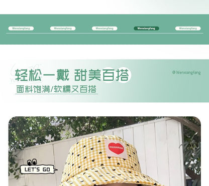 Boonie Hat Applique Plaid