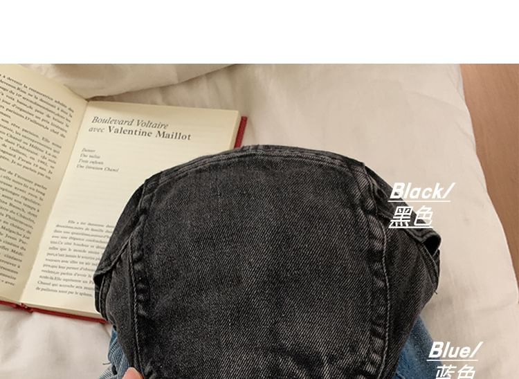 Washed Cap Denim Newsboy